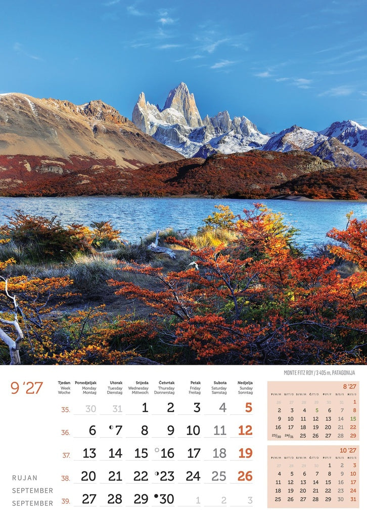 Promotivni zidni kalendar In Vrhovi svijeta
