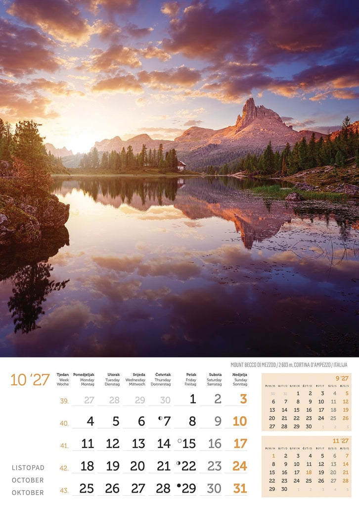 Promotivni zidni kalendar In Vrhovi svijeta