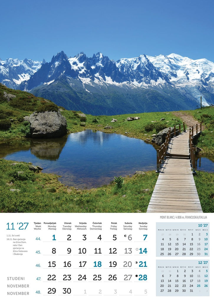 Promotivni zidni kalendar In Vrhovi svijeta