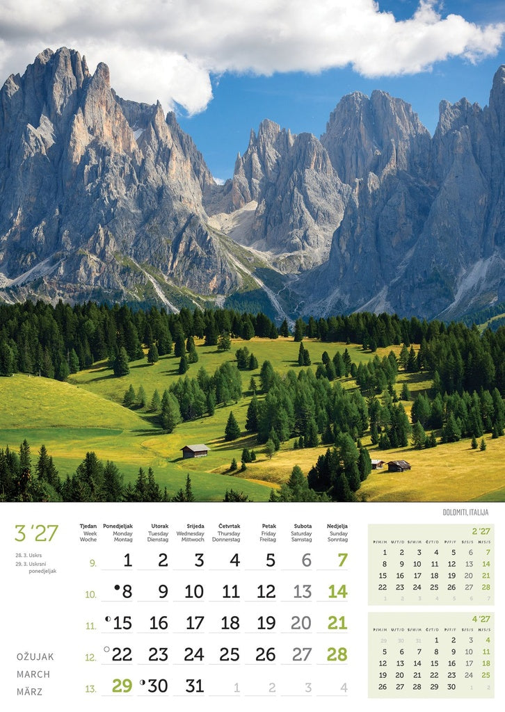 Promotivni zidni kalendar In Vrhovi svijeta