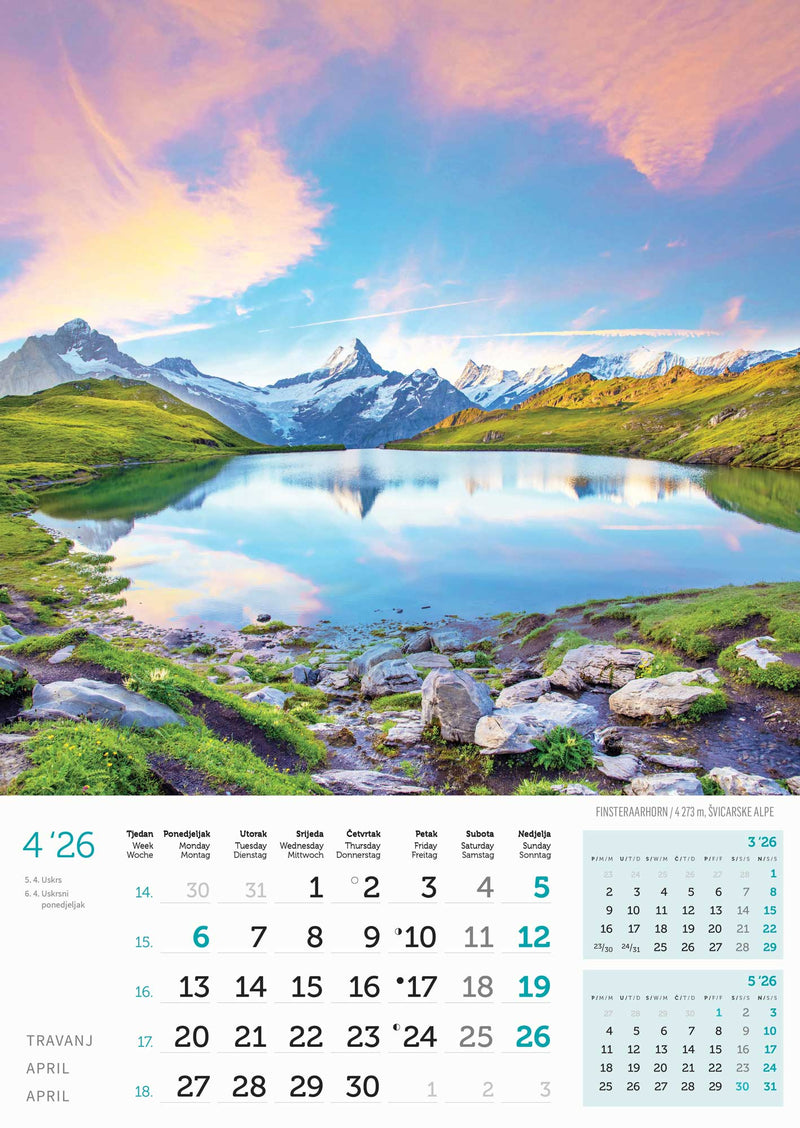 Promotivni zidni kalendar In Vrhovi svijeta