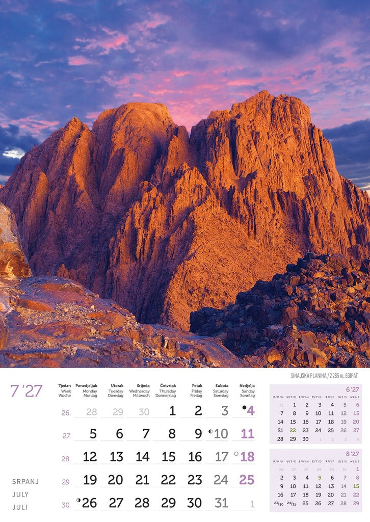 Promotivni zidni kalendar In Vrhovi svijeta