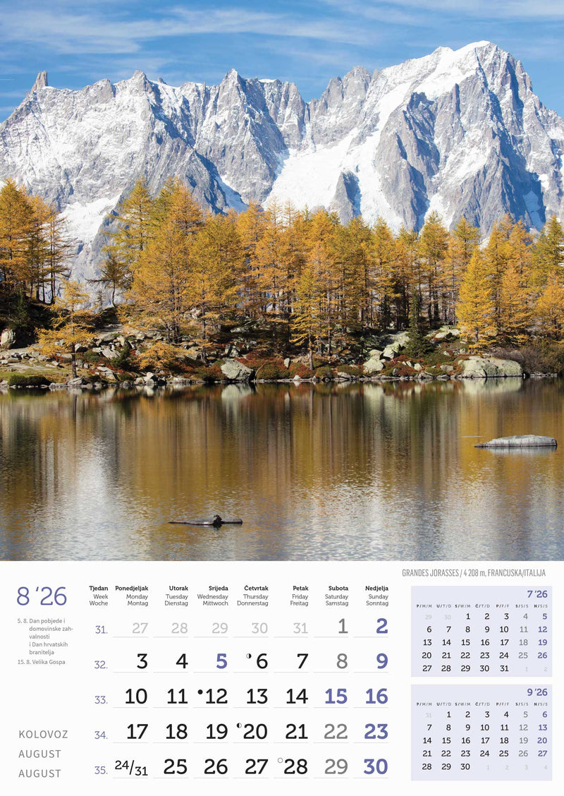 Promotivni zidni kalendar In Vrhovi svijeta