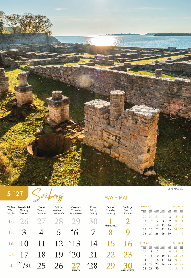 Promotivni zidni kalendar Nacionalni parkovi Hrvatske