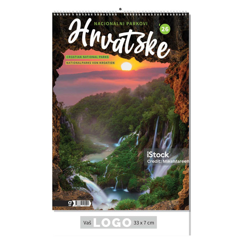 Promotivni zidni kalendar Nacionalni parkovi Hrvatske