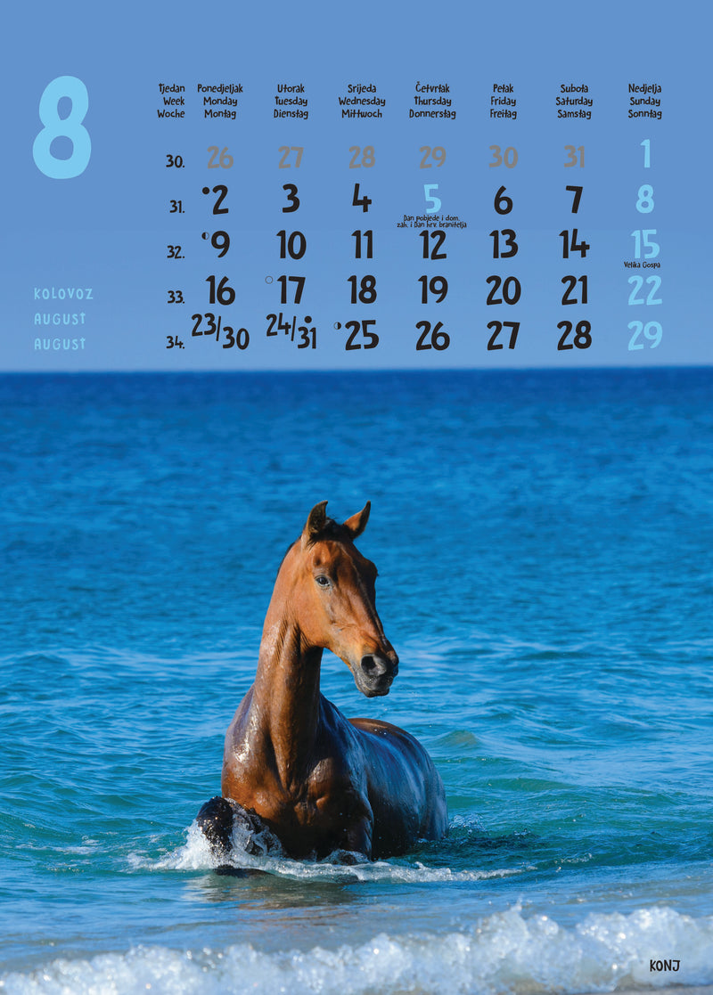 Promotivni zidni kalendar Životinje