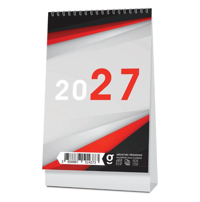 Promotivni stolni kalendar čestitka - vertikalni
