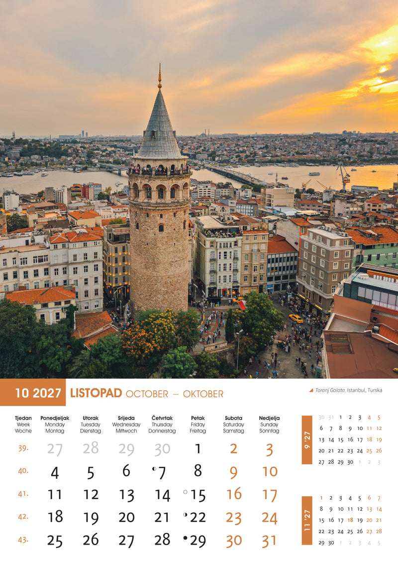 Promotivni zidni kalendar Biseri svijeta