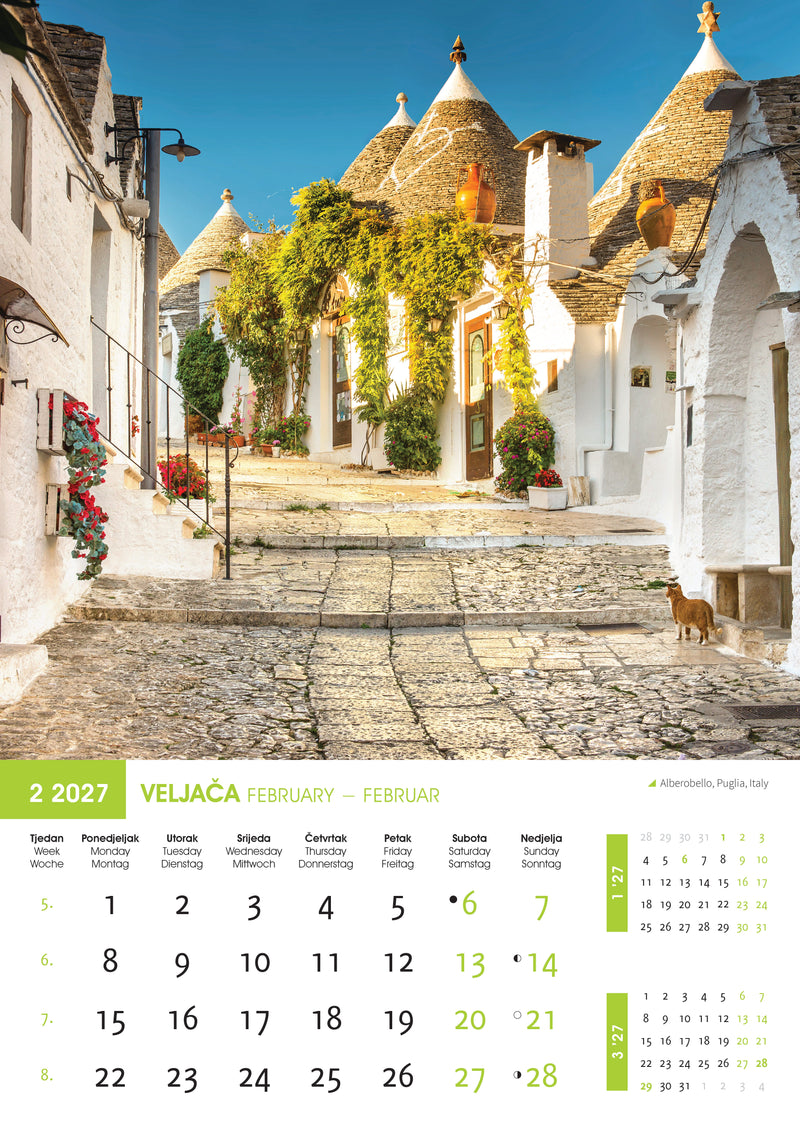 Promotivni zidni kalendar Biseri svijeta