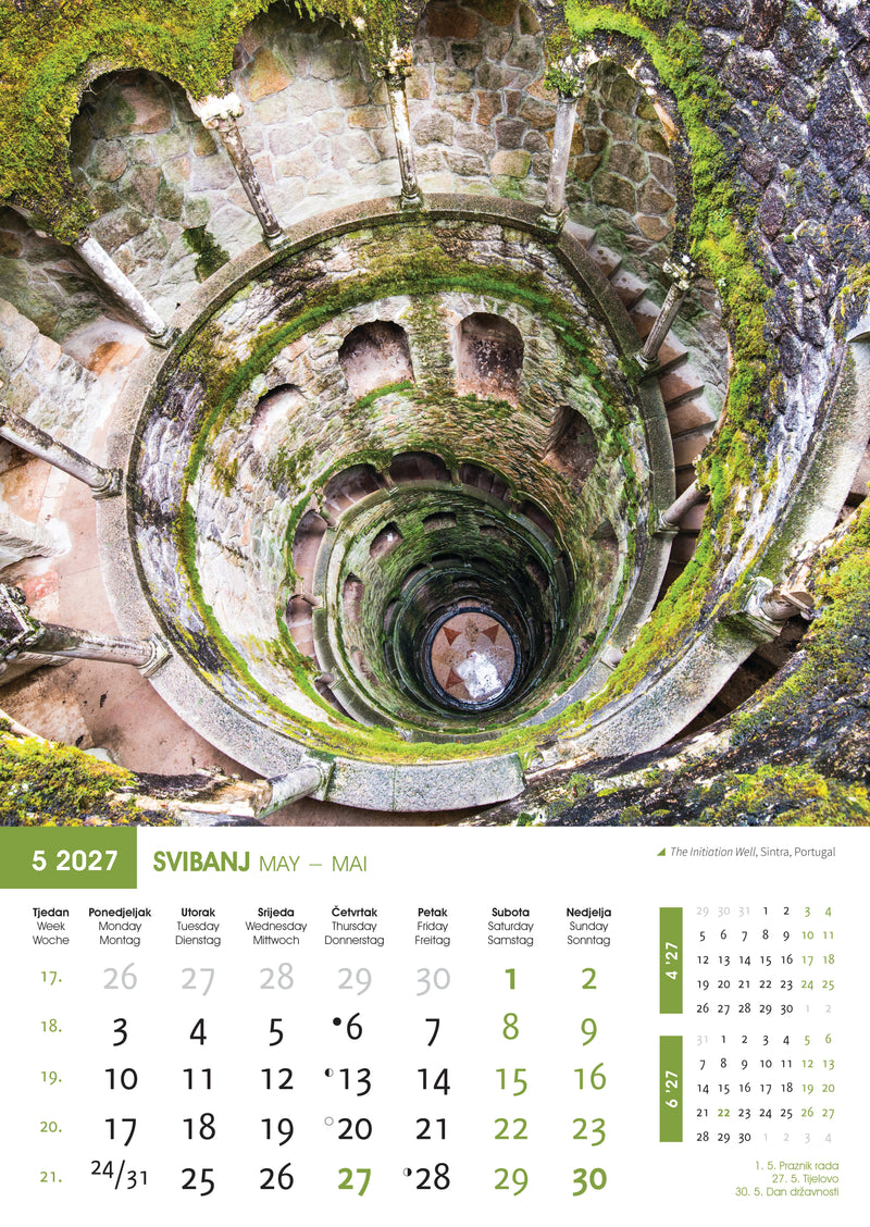 Promotivni zidni kalendar Biseri svijeta