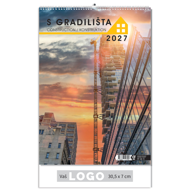 Promotivni zidni kalendar S gradilišta