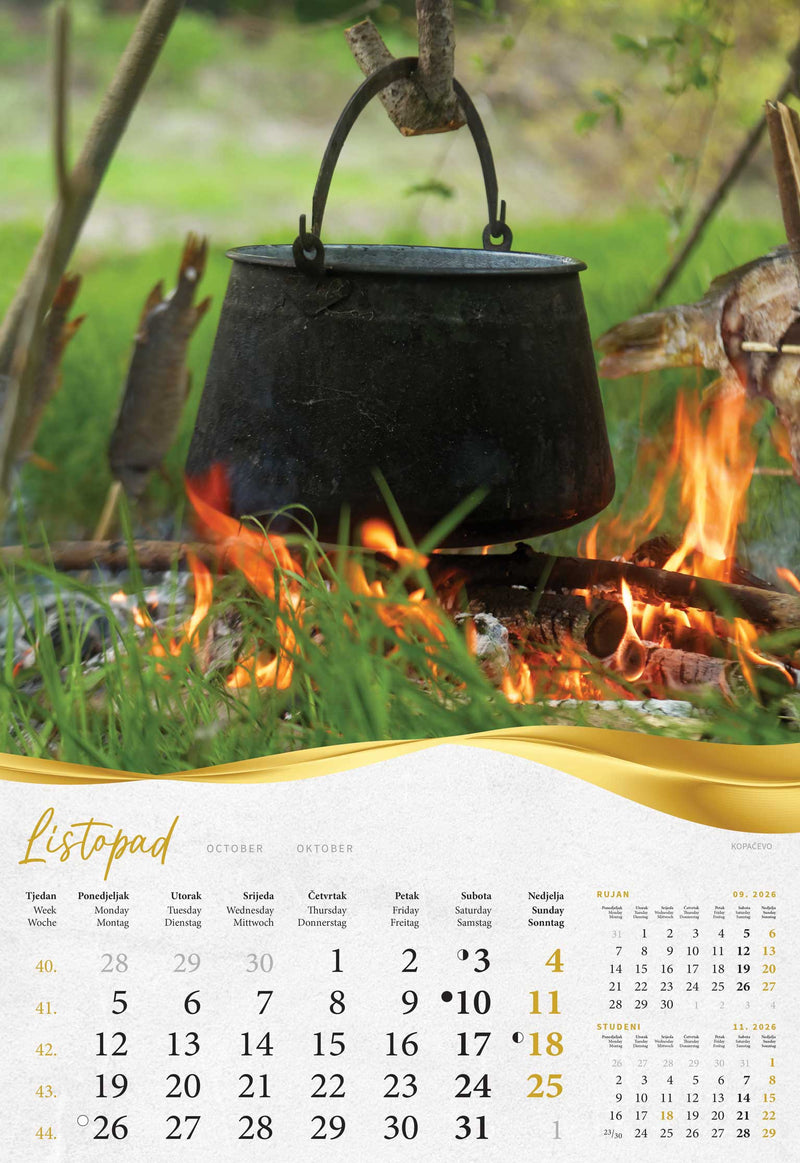 Promotivni kalendar Moja zlatna Slavonija i Baranja