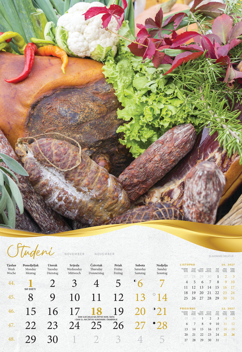 Promotivni kalendar Moja zlatna Slavonija i Baranja