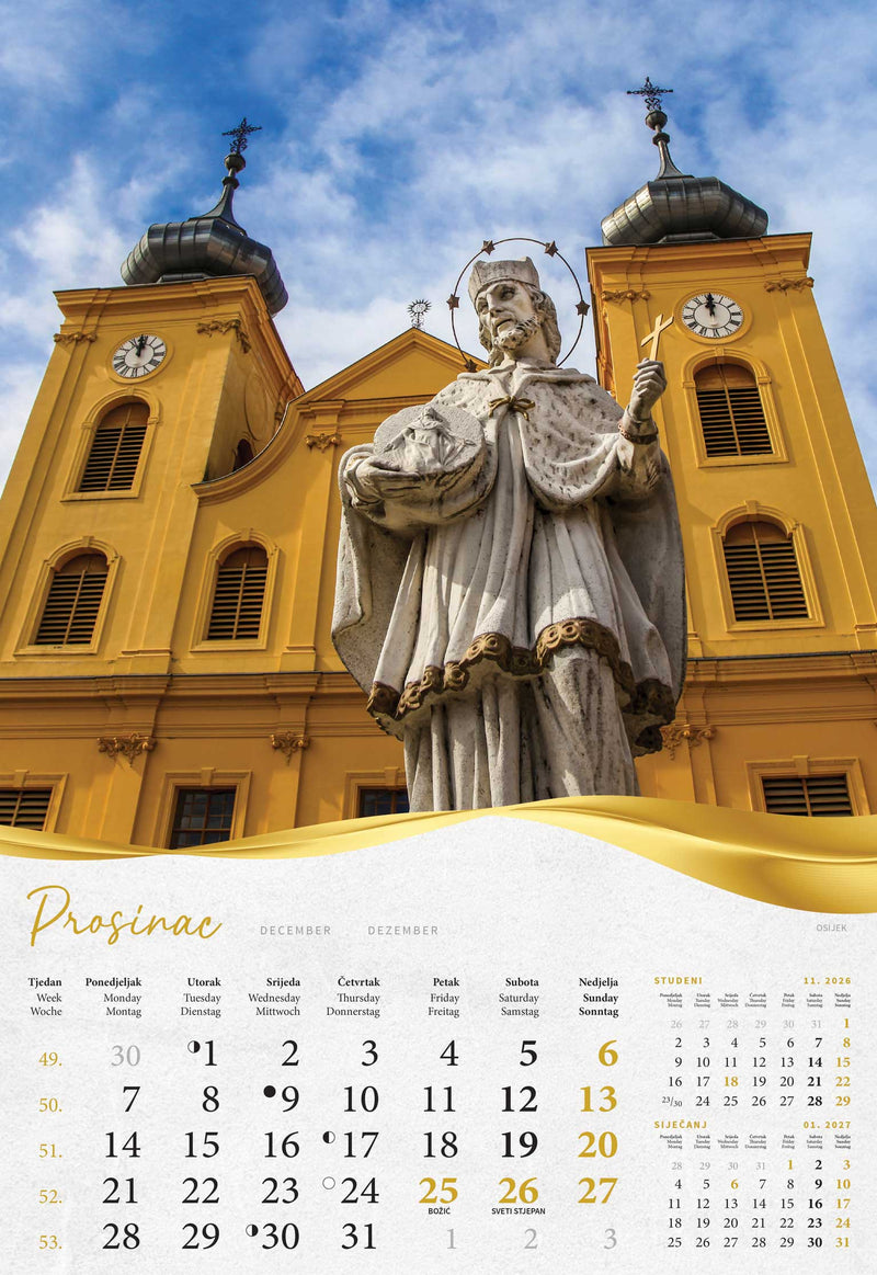 Promotivni kalendar Moja zlatna Slavonija i Baranja