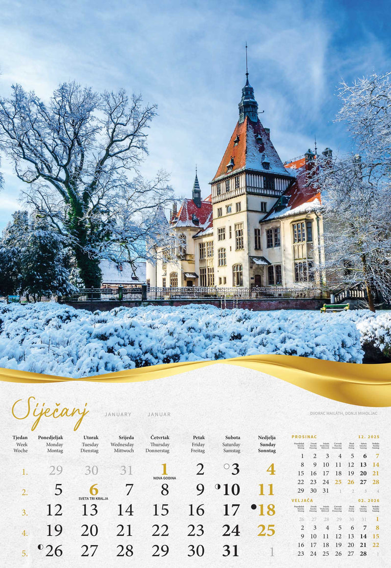 Promotivni kalendar Moja zlatna Slavonija i Baranja