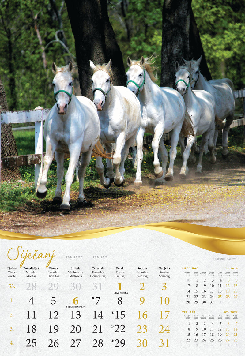 Promotivni kalendar Moja zlatna Slavonija i Baranja