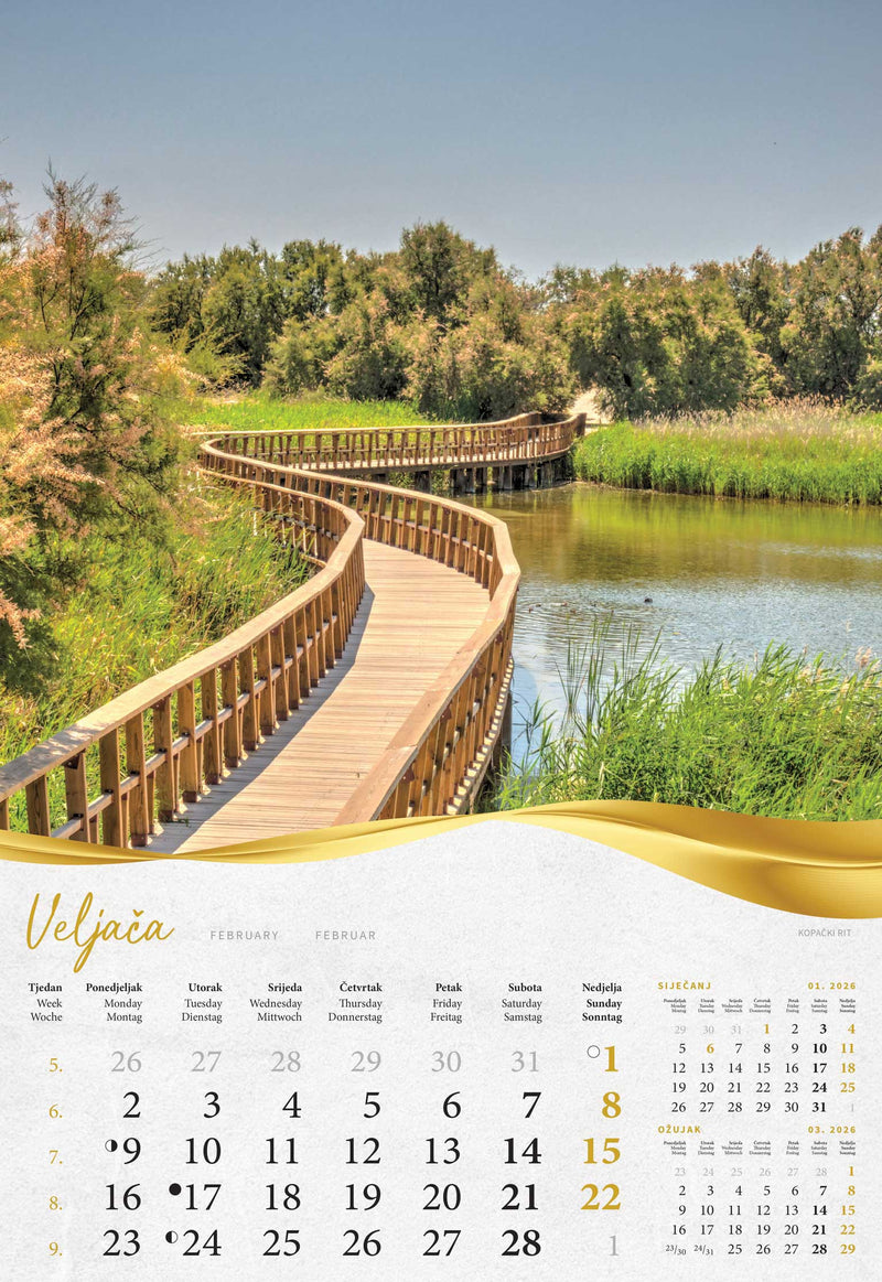 Promotivni kalendar Moja zlatna Slavonija i Baranja