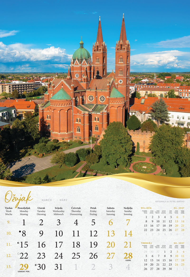 Promotivni kalendar Moja zlatna Slavonija i Baranja