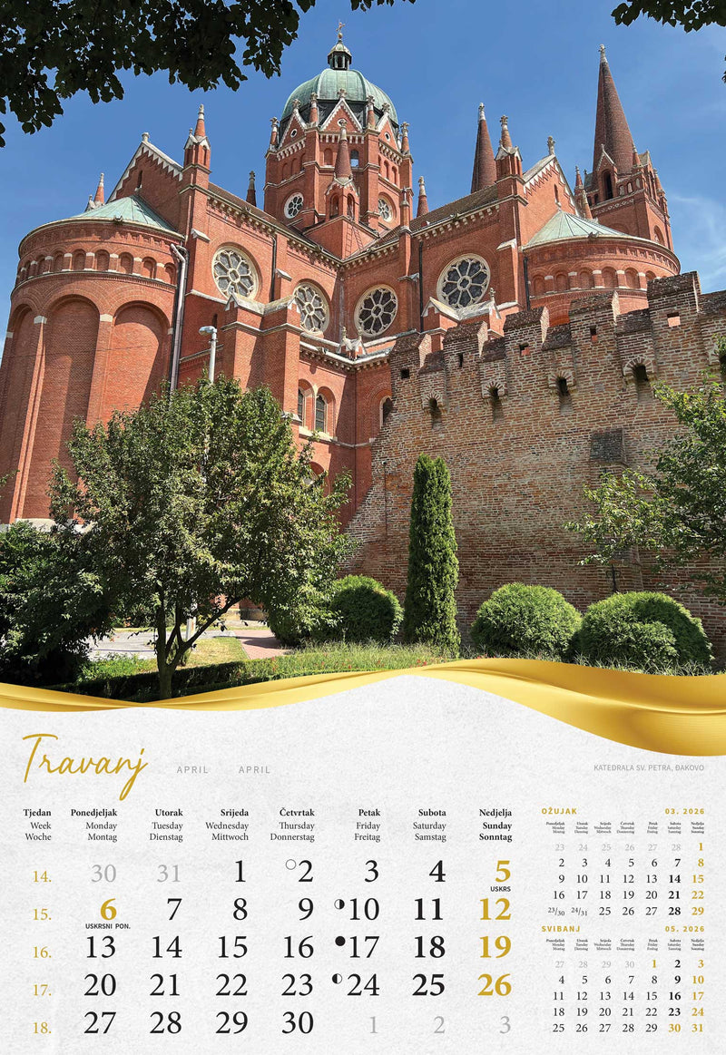 Promotivni kalendar Moja zlatna Slavonija i Baranja