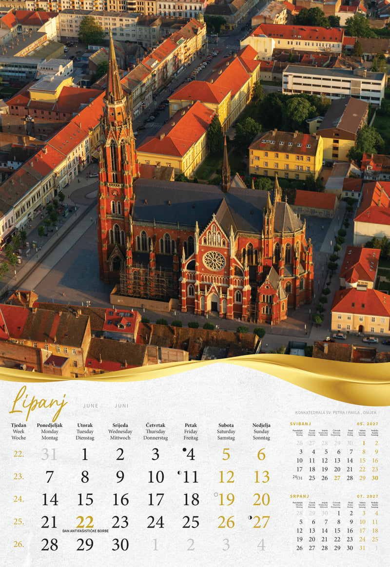 Promotivni kalendar Moja zlatna Slavonija i Baranja