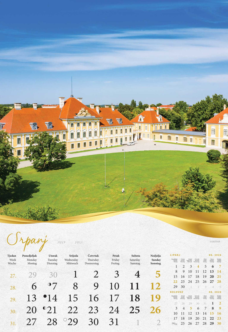 Promotivni kalendar Moja zlatna Slavonija i Baranja