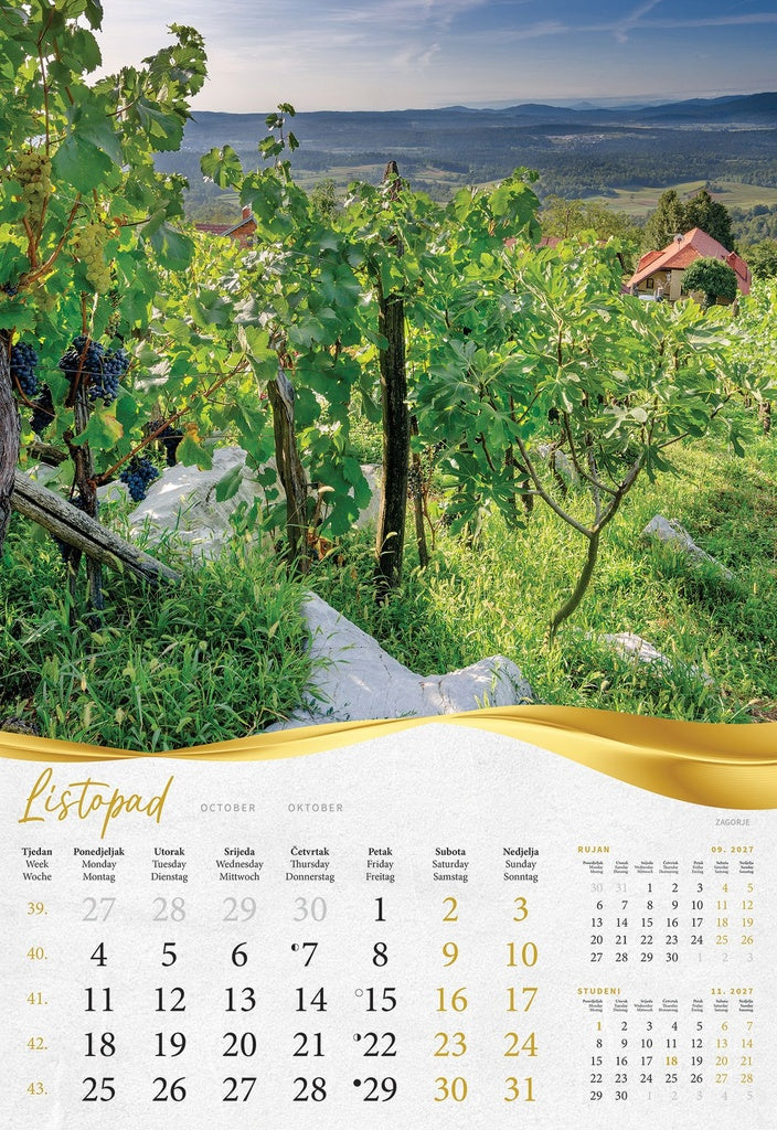 Promotivni zidni kalendar Bajkovito Zagorje i Međimurje