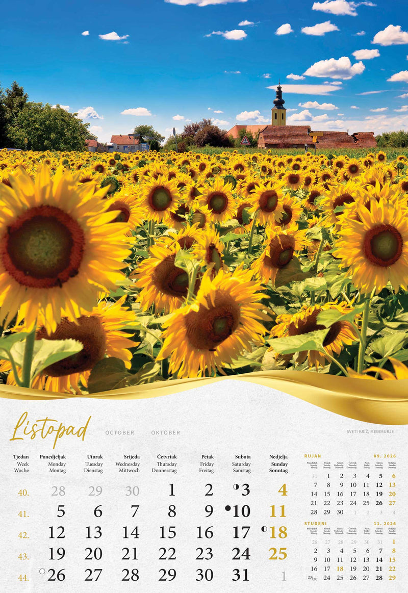 Promotivni zidni kalendar Bajkovito Zagorje i Međimurje