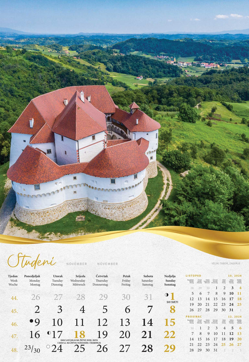 Promotivni zidni kalendar Bajkovito Zagorje i Međimurje