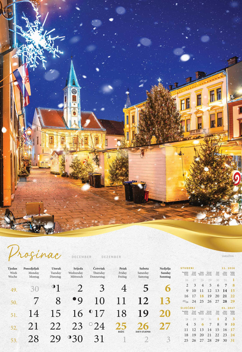 Promotivni zidni kalendar Bajkovito Zagorje i Međimurje