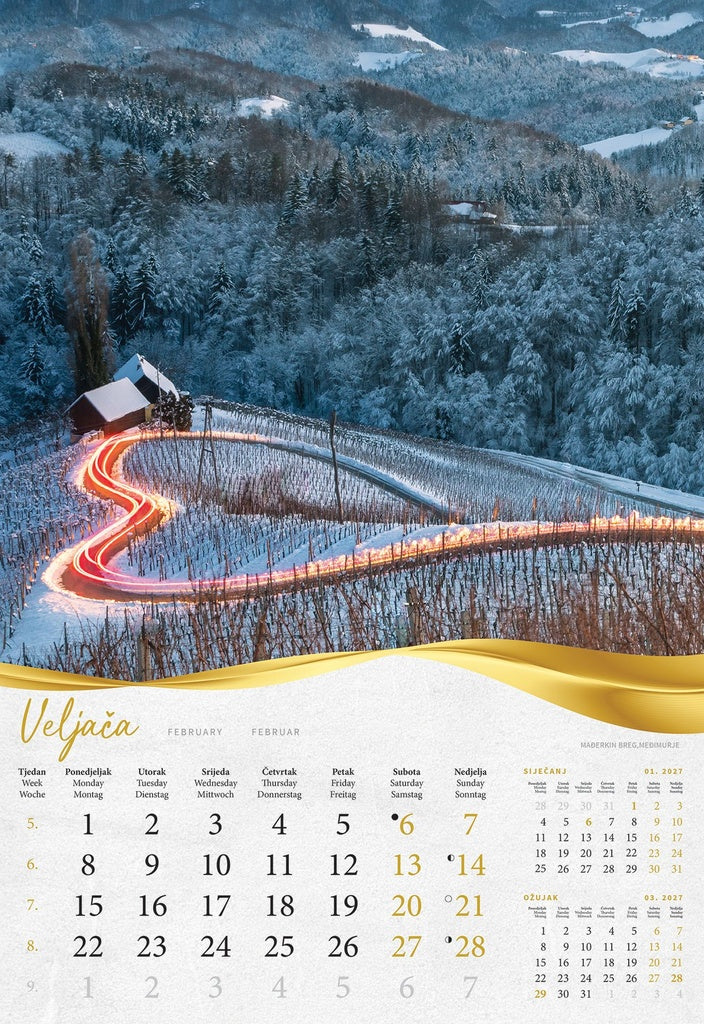 Promotivni zidni kalendar Bajkovito Zagorje i Međimurje