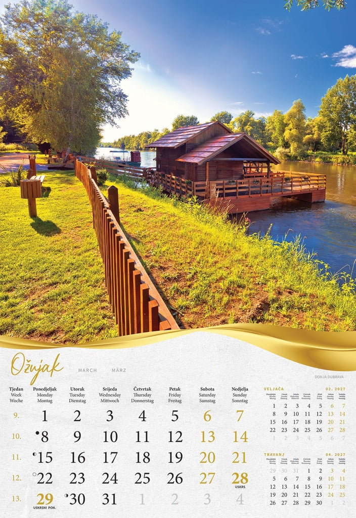 Promotivni zidni kalendar Bajkovito Zagorje i Međimurje