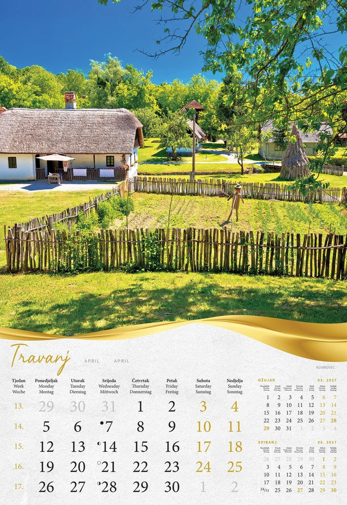 Promotivni zidni kalendar Bajkovito Zagorje i Međimurje