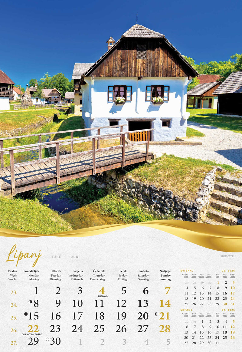 Promotivni zidni kalendar Bajkovito Zagorje i Međimurje