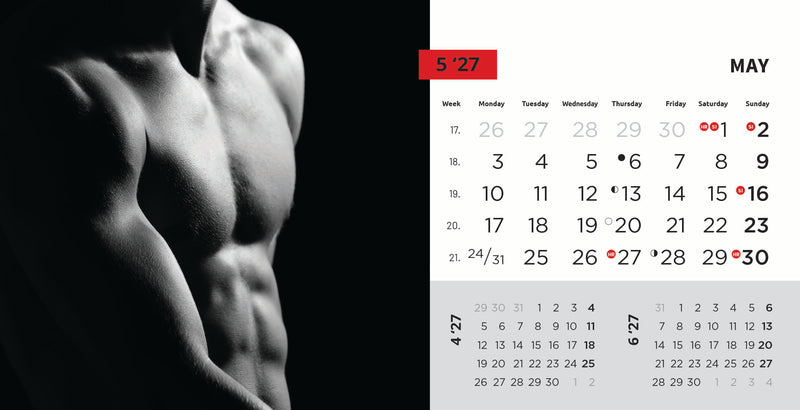 Promotivni stolni kalendar čestitka - Masculine
