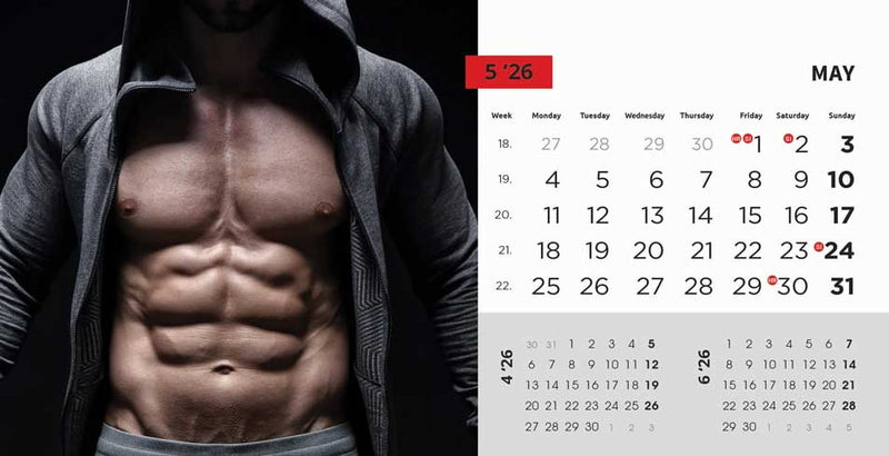 Promotivni stolni kalendar čestitka - Masculine