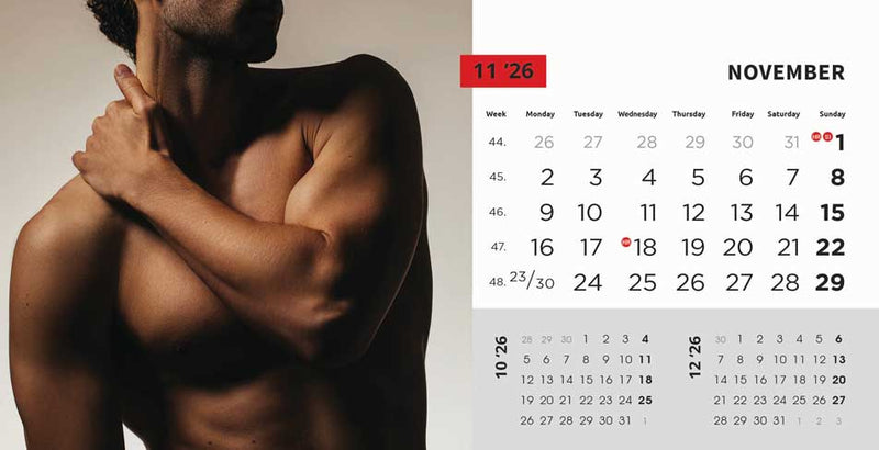 Promotivni stolni kalendar čestitka - Masculine
