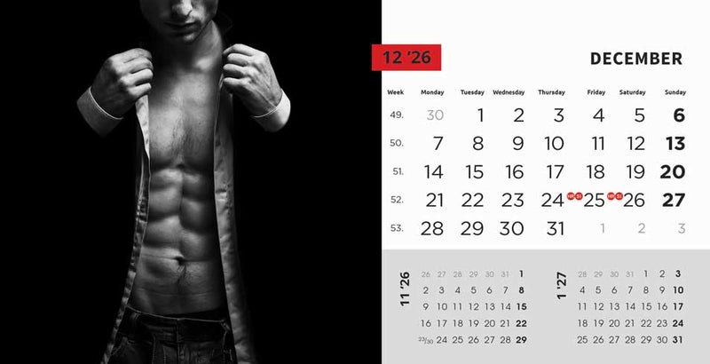 Promotivni stolni kalendar čestitka - Masculine