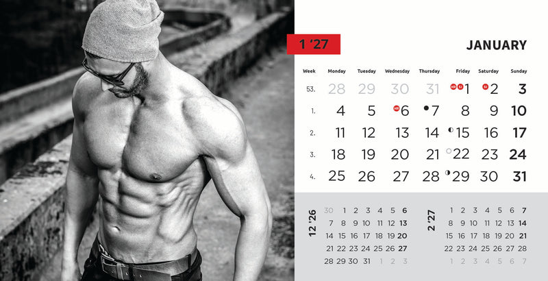 Promotivni stolni kalendar čestitka - Masculine