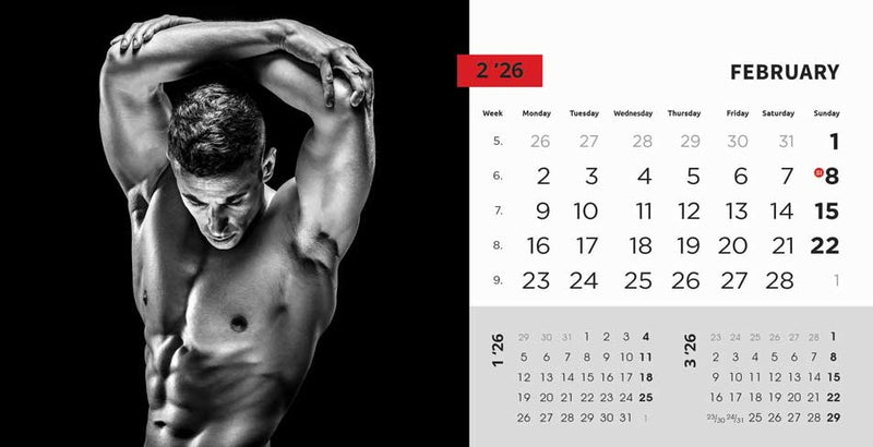 Promotivni stolni kalendar čestitka - Masculine