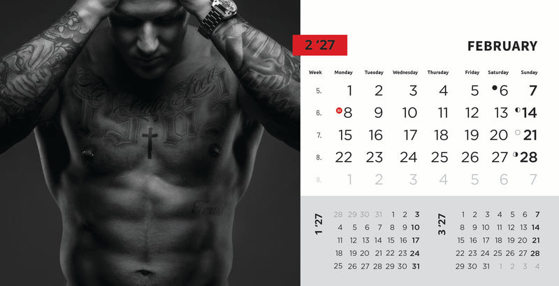 Promotivni stolni kalendar čestitka - Masculine