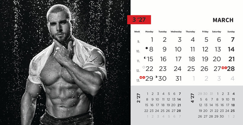 Promotivni stolni kalendar čestitka - Masculine