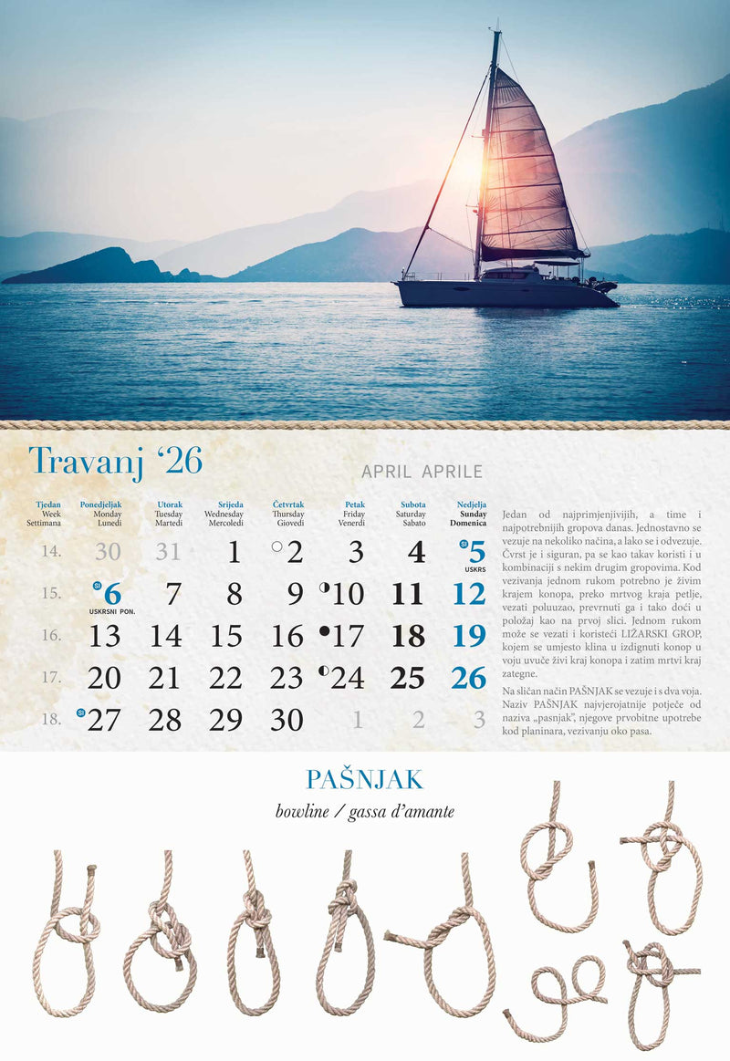 Promotivni zidni kalendar Gropovi