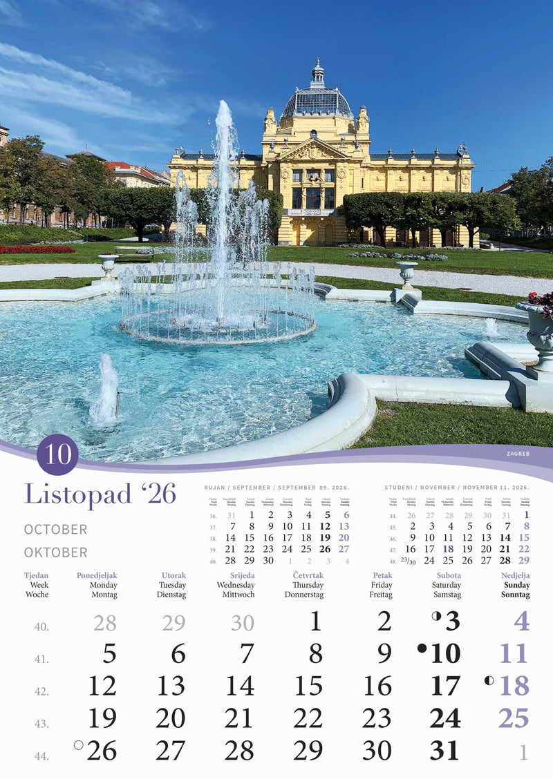 Promotivni zidni kalendar Romantična Hrvatska