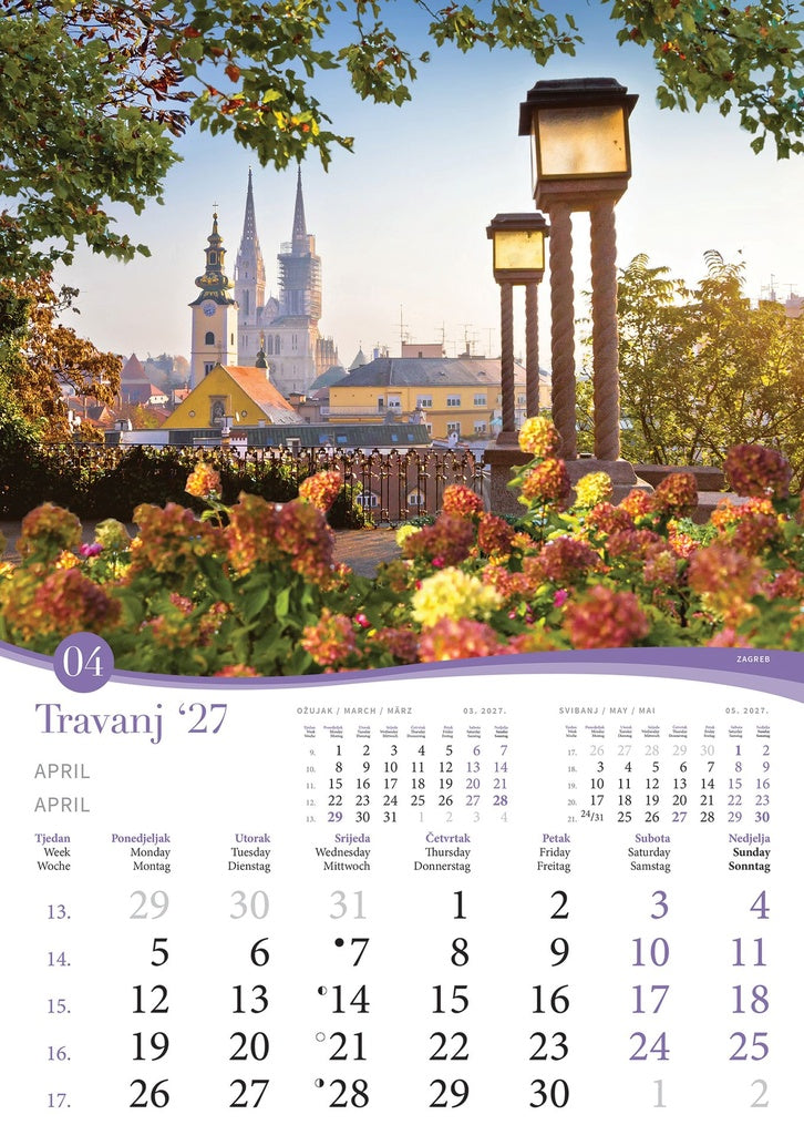 Promotivni zidni kalendar Romantična Hrvatska