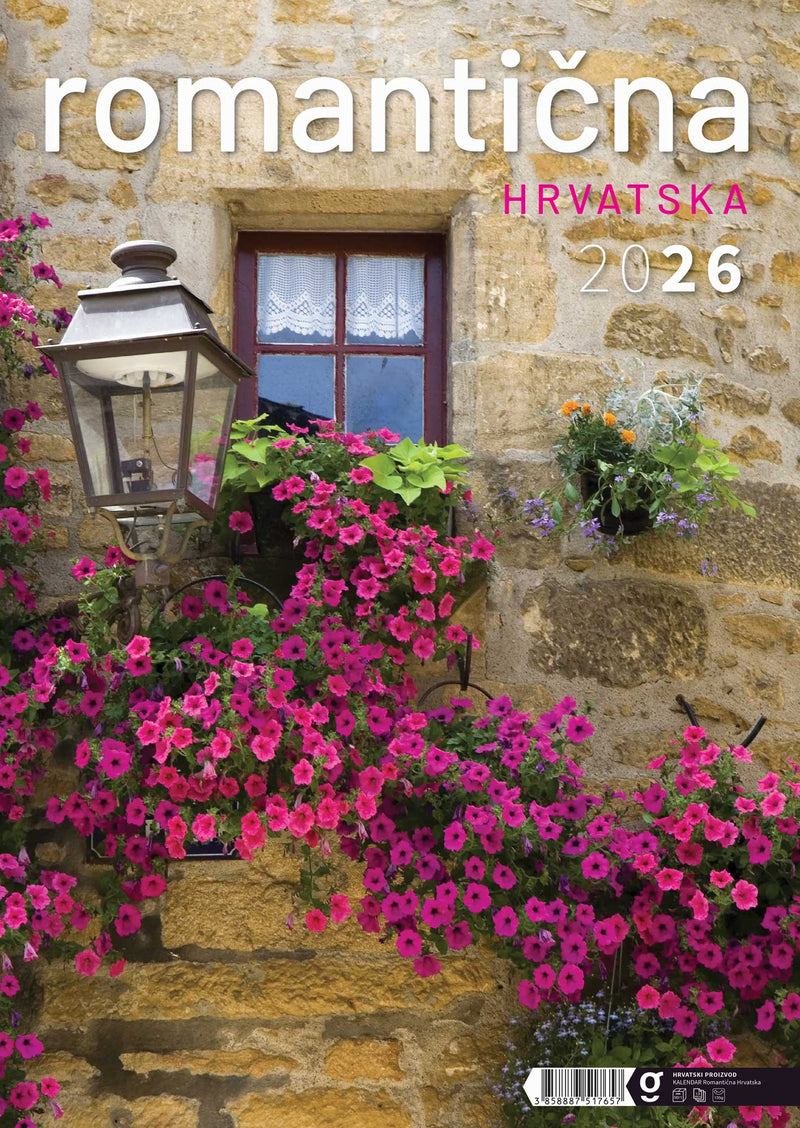 Promotivni zidni kalendar Romantična Hrvatska