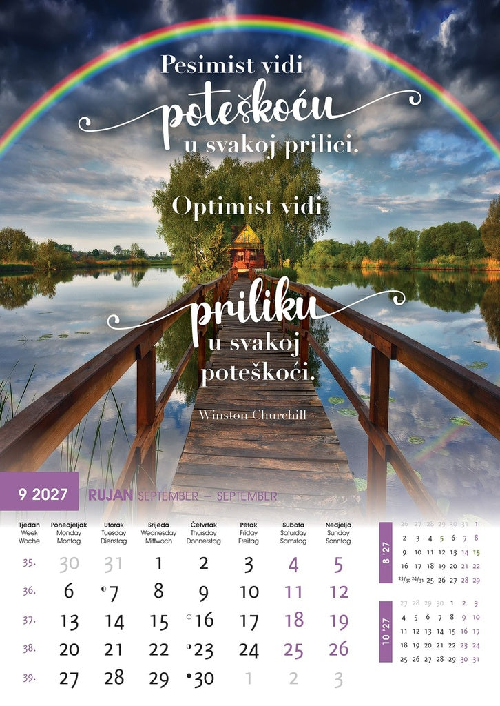 Promotivni zidni kalendar Motivacija