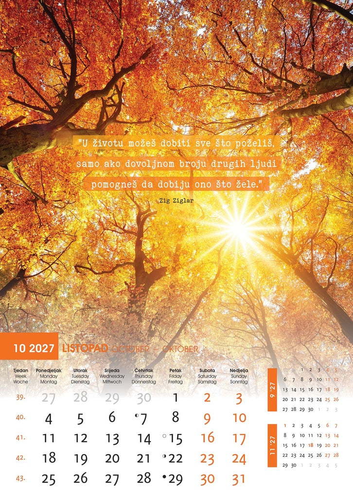 Promotivni zidni kalendar Motivacija