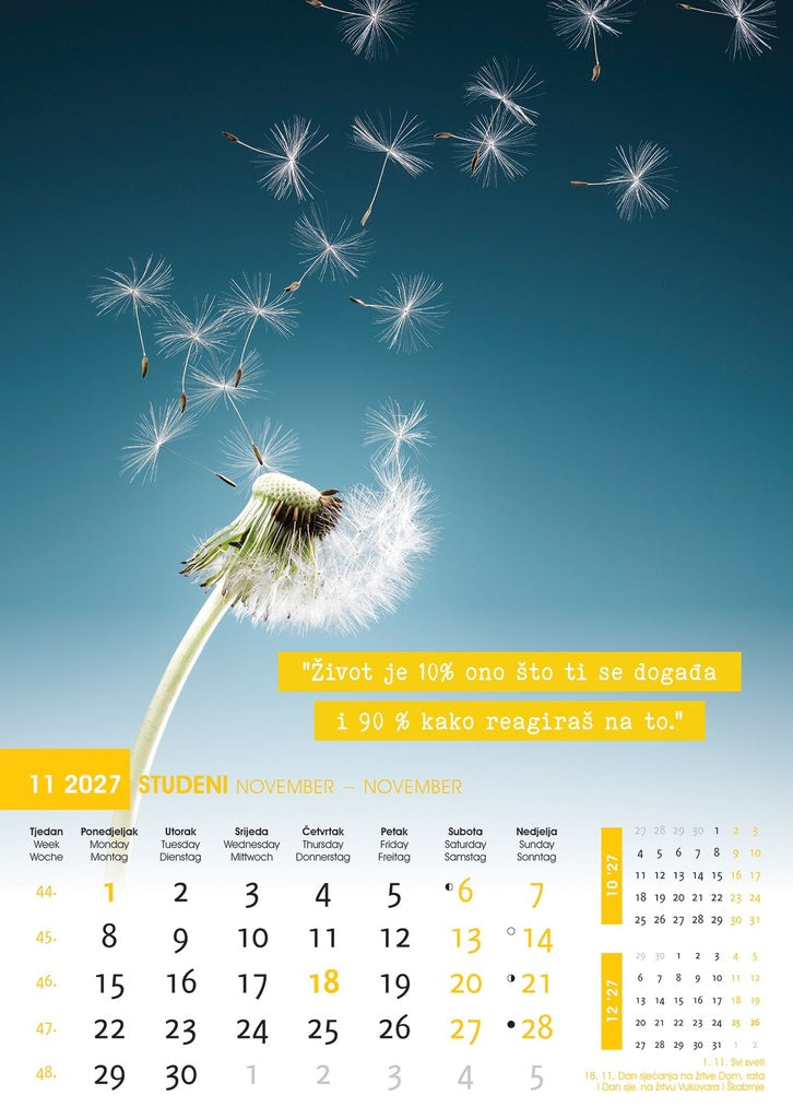 Promotivni zidni kalendar Motivacija