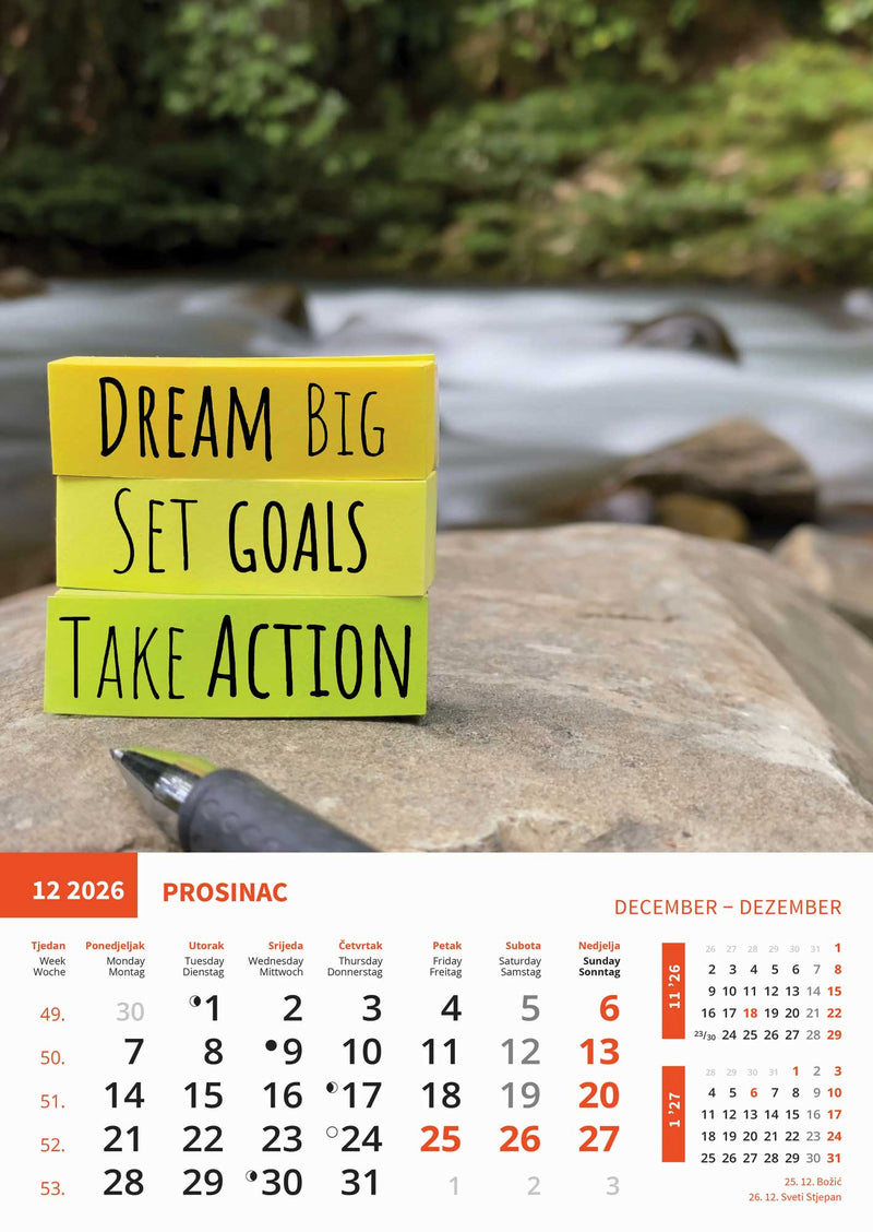 Promotivni zidni kalendar Motivacija
