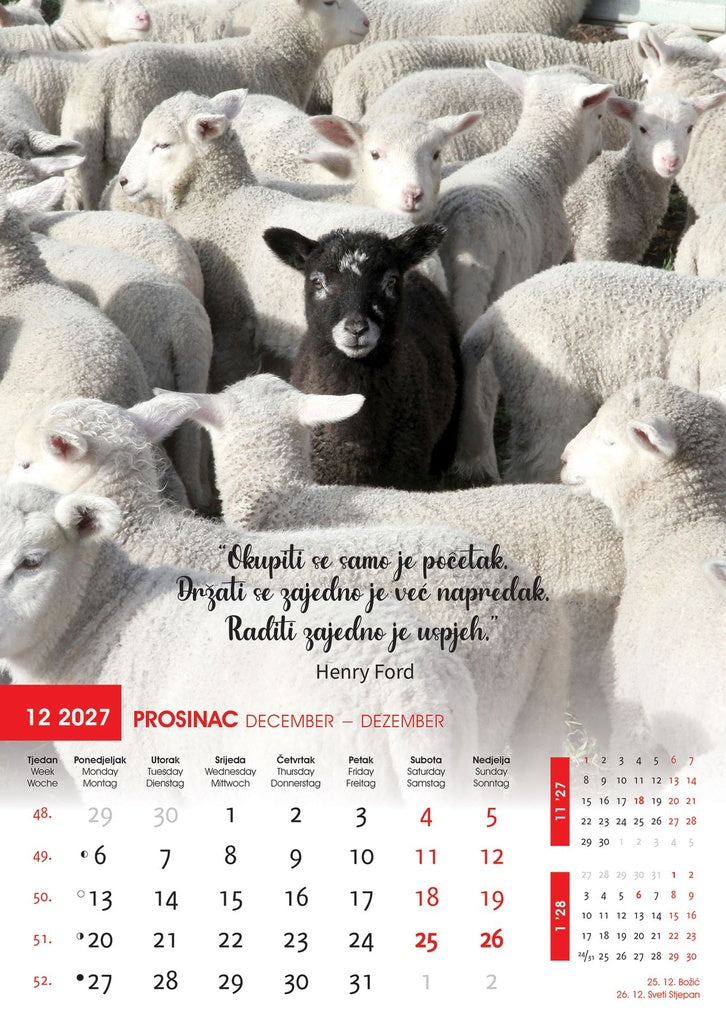 Promotivni zidni kalendar Motivacija